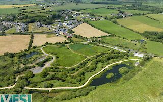 Dunhill Integrated Constructed Wetland aerial photo