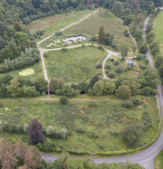 Glaslough ICW aerial view